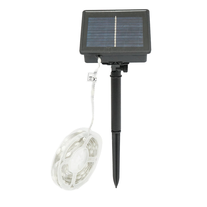 Striscia LED con pannello solare 5V, 5m, telecomando RGB+IC IP65