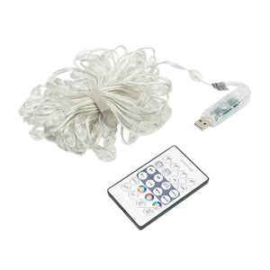 Striscia LED intelligente 2W/m 5V con telecomando, controllo musicale, bluetooth, applicazione USB, 10m RGB+IC IP68