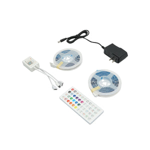Striscia LED intelligente 2x5m, 12V con telecomando, controllo vocale, bluetooth, applicazione USB, 10m RGB