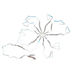 Striscia LED modello Fireworks 11x0,5+1x2m 5V, USB, bluetooth, controllo vocale, applicazione RGB+IC