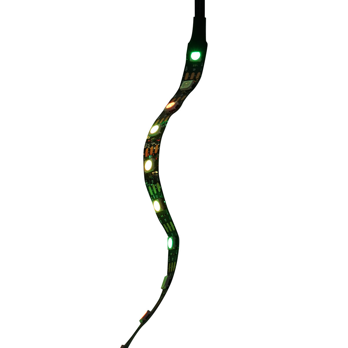 Striscia LED modello Fireworks 11x0,5+1x2m 5V, USB, bluetooth, controllo vocale, applicazione RGB+IC