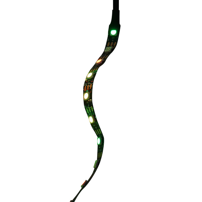 Striscia LED modello Fireworks 11x0,5+1x2m 5V, USB, bluetooth, controllo vocale, applicazione RGB+IC