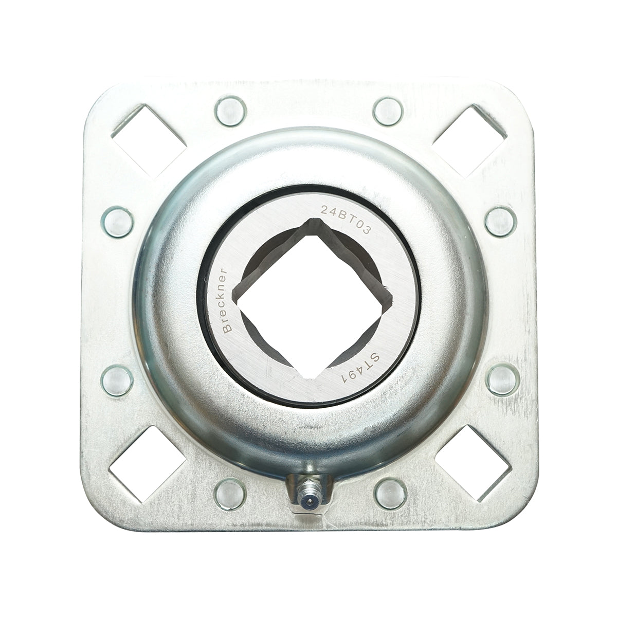 Supporto con cuscinetto ST491 quadrato=32,5 mm.