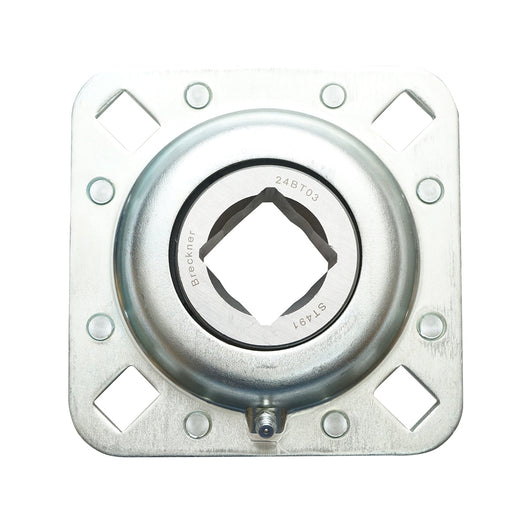 Supporto con cuscinetto ST491 quadrato=32,5 mm.