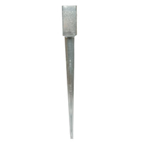 Supporto per palo tipo picchetto 71x71x750mm, acciaio zincato, galvanizzato