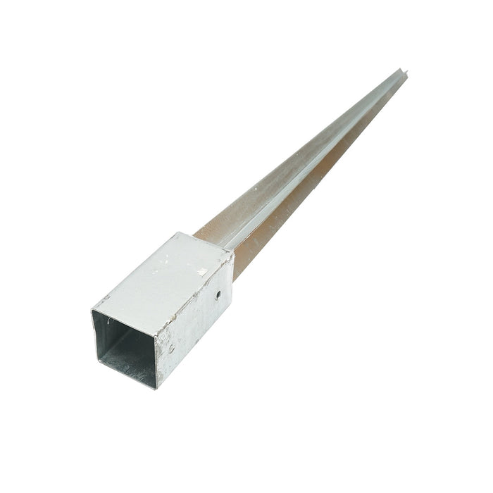 Supporto per palo tipo picchetto 71x71x900mm, acciaio zincato, galvanizzato