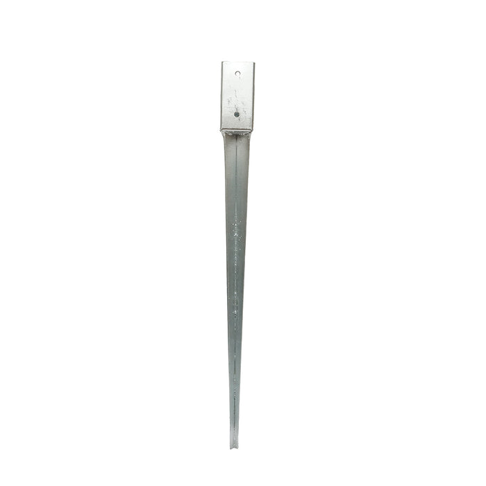 Supporto per palo tipo picchetto 71x71x900mm, acciaio zincato, galvanizzato