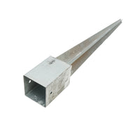 Supporto per palo tipo picchetto 91x91x750mm, acciaio zincato, galvanizzato.