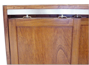 BINARIO PER PORTA SCORREVOLE COMPLETO DI ACCESSORI CM. 200 PORTATA KG. 40