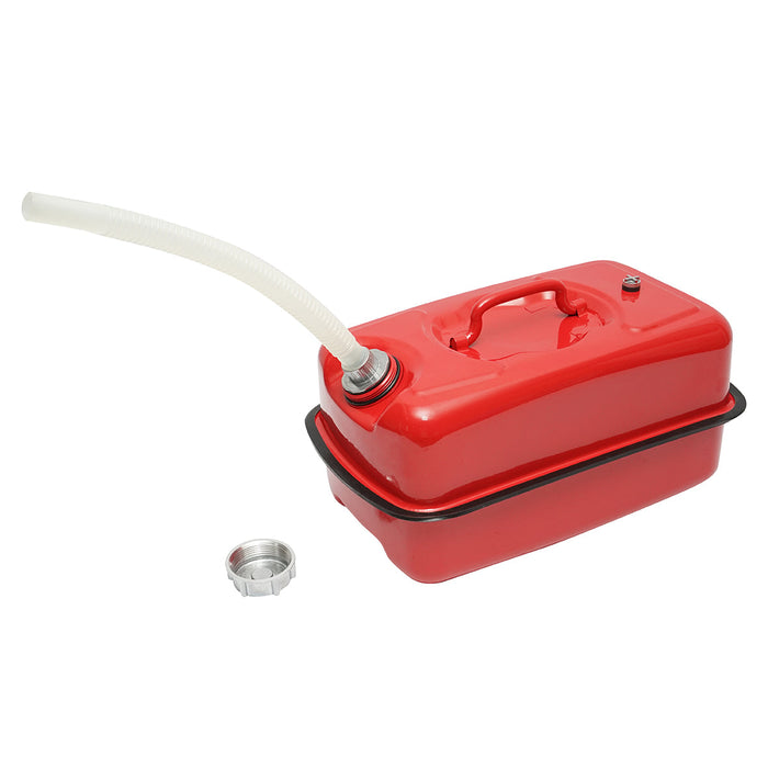 Tanica in metallo orizzontale da 10 litri Con tubo flessibile e tappo a vite