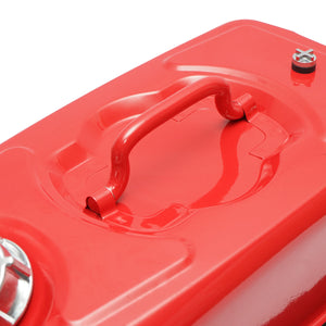 Tanica in metallo orizzontale da 10 litri Con tubo flessibile e tappo a vite