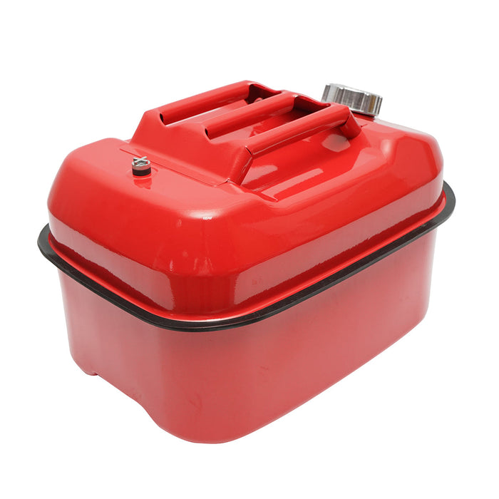 Tanica in metallo orizzontale da 20 litri Con tubo flessibile e tappo a vite