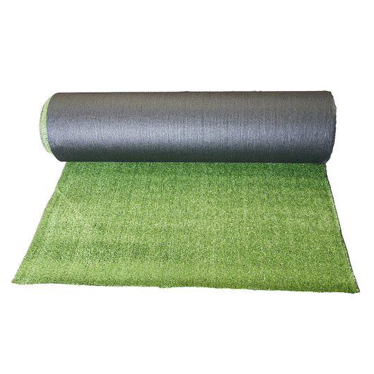 Tappeto di erba artificiale verde 1x30 m, filo 7 mm, 1 strato PP e rete PU