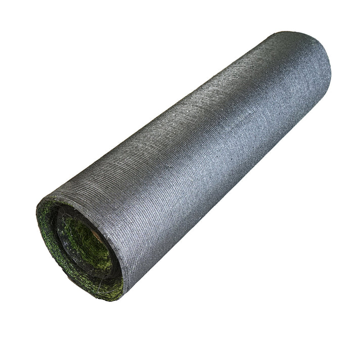 Tappeto di erba artificiale verde 1x30 m, filo 7 mm, 1 strato PP e rete PU