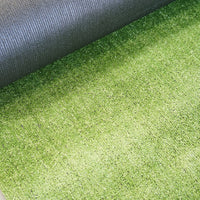 Tappeto di erba artificiale verde 3x30 m, filo 7 mm, 1 strato PP e rete PU