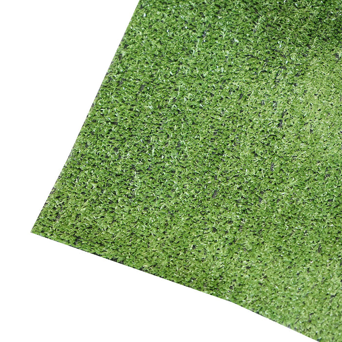 Tappeto di erba artificiale verde 3x30 m, filo 7 mm, 1 strato PP e rete PU