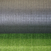 Tappeto di erba artificiale verde 4x30 m, filo 7 mm, 2 strati PP e rete PU