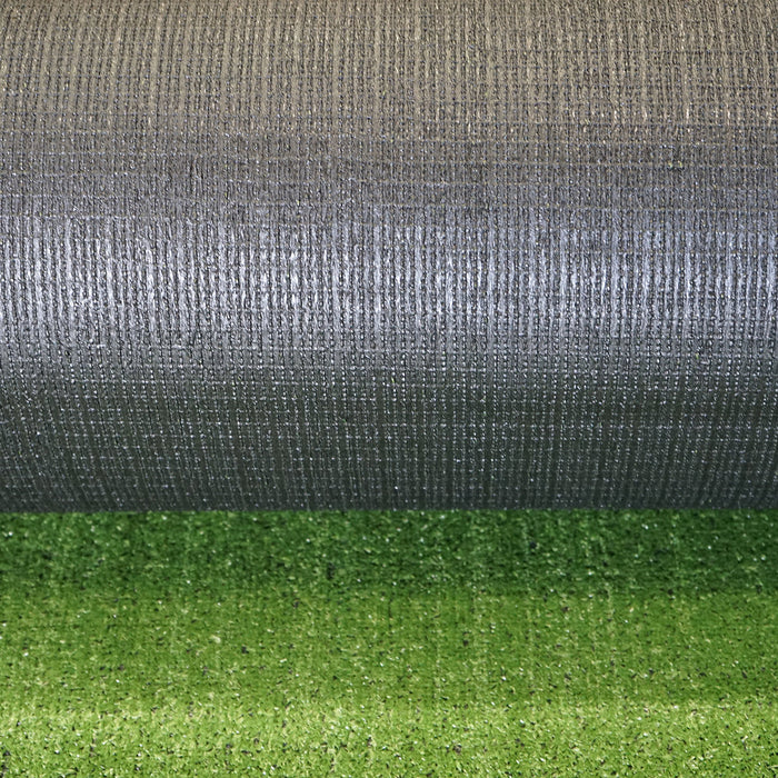 Tappeto di erba artificiale verde 4x30 m, filo 7 mm, 2 strati PP e rete PU