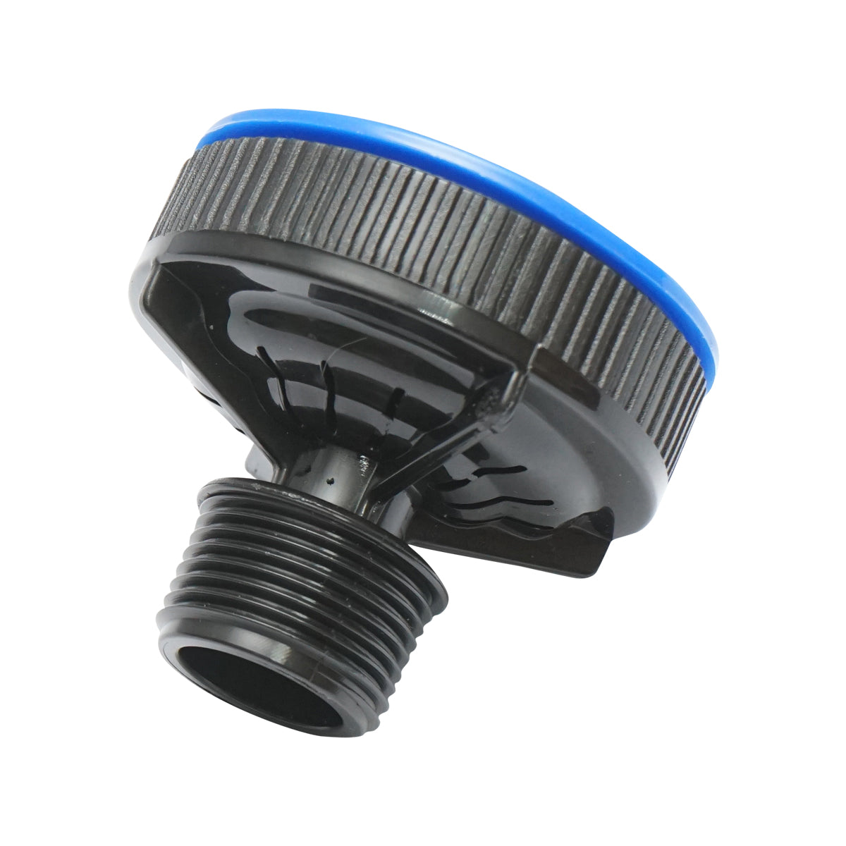 Tappo di gocciolamento con filettatura esterna D20mm per sistemi di irrigazione.
