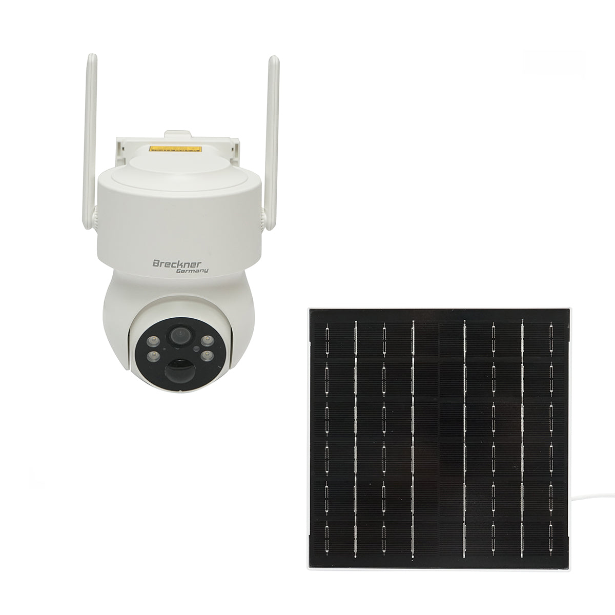 Telecamera di sorveglianza 4 MP con pannello solare 5W, batteria 18650 a ricarica rapida, WIFI 2.4 GHz, rotazione 360° PTZ con sensore di movimento, rilevamento umano PIR, allarme, visione notturna e applicazione iCSee