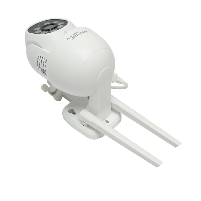 Telecamera di sorveglianza 8 MP, WIFI 2.4GHz, rotazione 360° PTZ con sensore di movimento, allarme, rilevamento umano, visione notturna e applicazione IPC360 Home