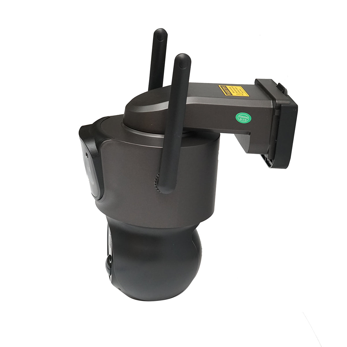 Telecamera di sorveglianza con lente doppia 4 MP, pannello solare 7.6W, batteria 18650 a ricarica rapida, WIFI 2.4 GHz, rotazione 360° PTZ con sensore di movimento, rilevamento umano PIR, allarme, visione notturna e applicazione iCSee