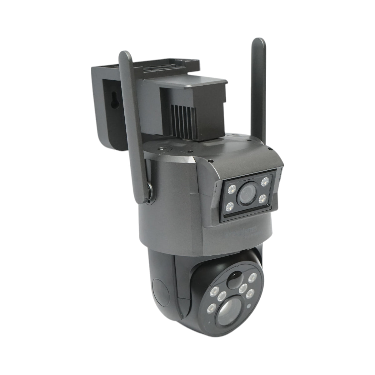 Telecamera di sorveglianza con lente doppia 6 MP, 4G, WIFI 2.4 GHz, pannello solare, batteria da 10.000 mAh, controllo PTZ a 360°, rilevamento umano PIR, visione notturna e applicazione Ubox