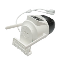 Telecamera di sorveglianza con lente doppia 6 MP, P2P WIFI 2.4GHz, rotazione 360° PTZ, sensore di movimento, sirena, rilevamento umano e applicazione iCSee