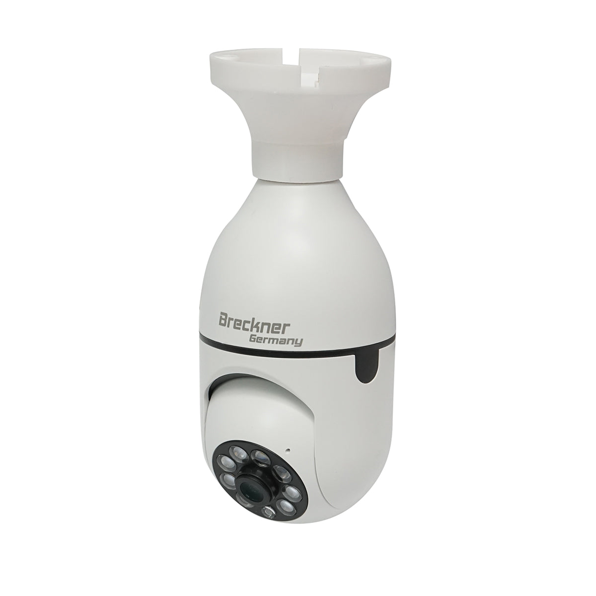 Telecamera di sorveglianza smart-bulb 2 MP, rotazione 360° PTZ, P2P WIFI 2.4GHz, tipo lampadina E27 con sensore di movimento e applicazione iCSee