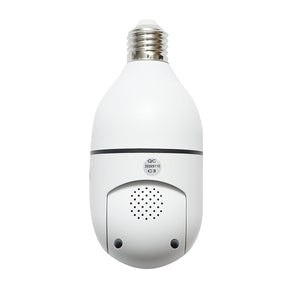 Telecamera di sorveglianza smart-bulb 2 MP, rotazione 360° PTZ, P2P WIFI 2.4GHz, tipo lampadina E27 con sensore di movimento e applicazione iCSee