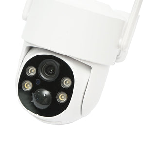 Telecamera di videosorveglianza 4MP, WIFI 4G rotante con pannello solare 5W, PTZ, 1080P, UBOX