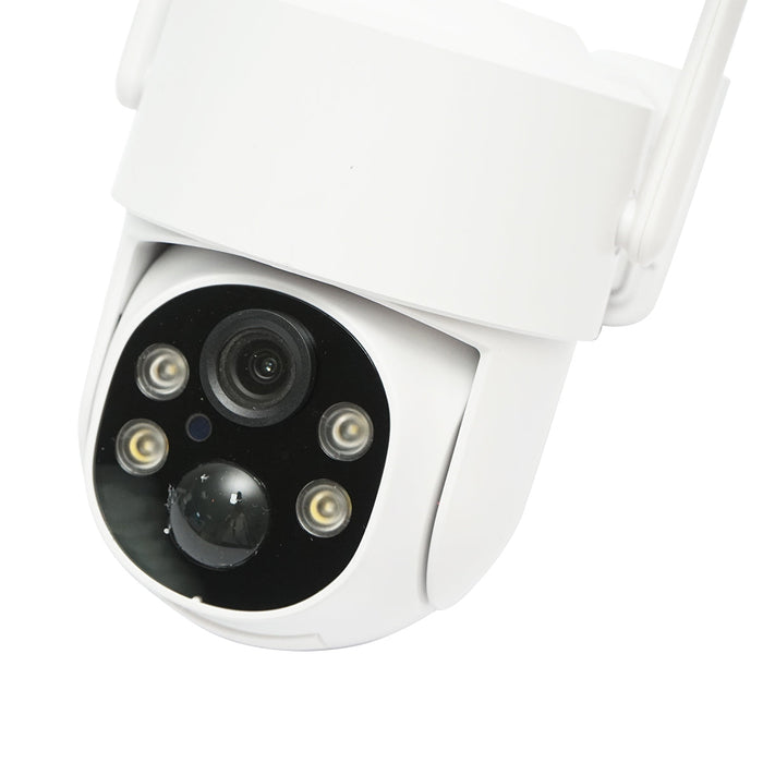 Telecamera di videosorveglianza 4MP, WIFI 4G rotante con pannello solare 5W, PTZ, 1080P, UBOX
