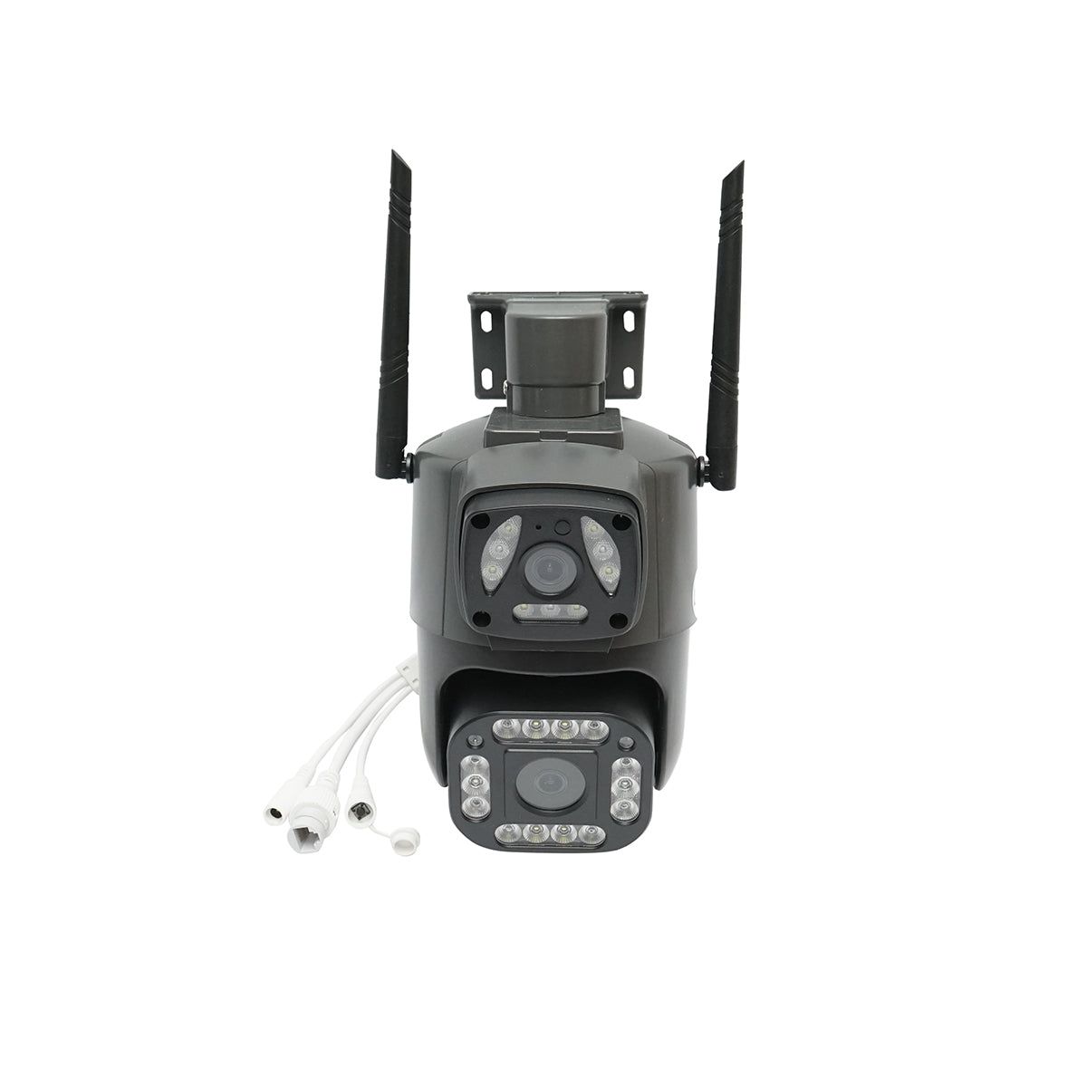 Telecamera di videosorveglianza a doppio obiettivo da 8 MP, 4G 1080P, PTZ con sensore di movimento, rilevamento umano e applicazione V380 Pro