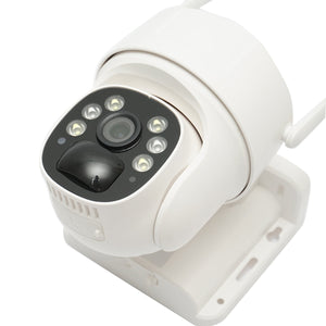 Telecamera di videosorveglianza da 3 MP, WIFI rotante con pannello solare da 5 W, PTZ, 1080P, sensore di movimento, visione notturna, applicazione V380 Pro