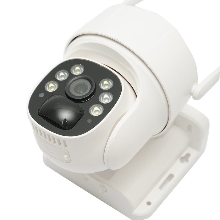 Telecamera di videosorveglianza da 3 MP, WIFI rotante con pannello solare da 5 W, PTZ, 1080P, sensore di movimento, visione notturna, applicazione V380 Pro