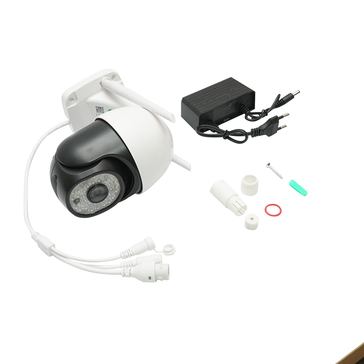 Telecamera di videosorveglianza intelligente P2P WIFI e 4G 3MP, sensore di movimento, rilevamento umano, visione notturna, PTZ rotante a 355 gradi, applicazione V380 Pro