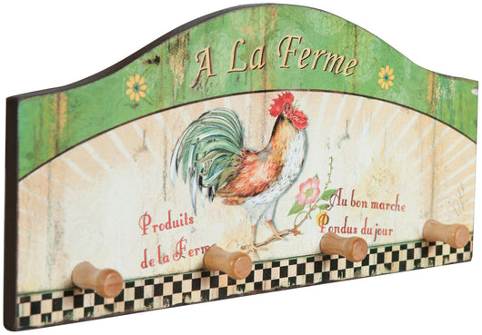 Biscottini Appendino verde decorato anticato in legno