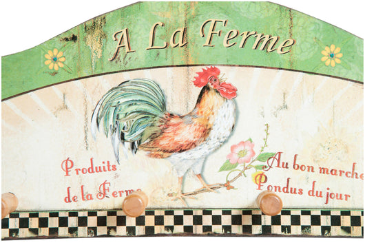 Biscottini Appendino verde decorato anticato in legno