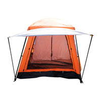 Tenda da campeggio per 2-4 persone con veranda, impermeabile, con protezione UV e zanzariera, 330x210x180 cm