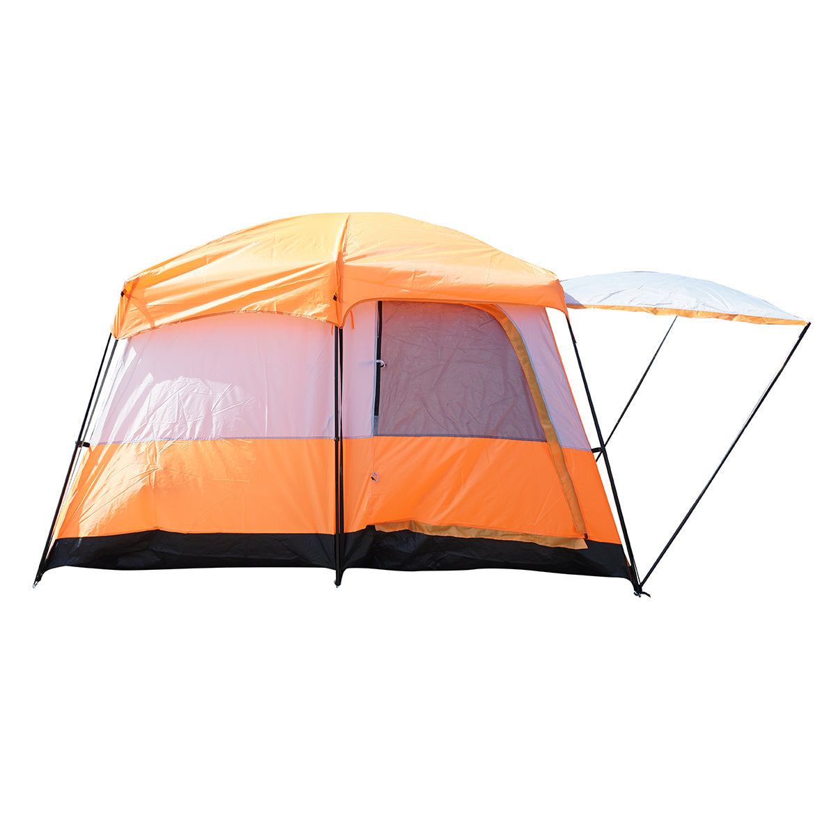 Tenda da campeggio per 2-4 persone con veranda, impermeabile, con protezione UV e zanzariera, 330x210x180 cm