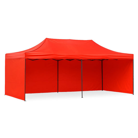 Tenda laterale rossa 12m per gazebo