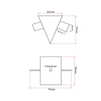 Testa a croce per spaccalegna verticale 8T 230V/2400W L=1040 mm