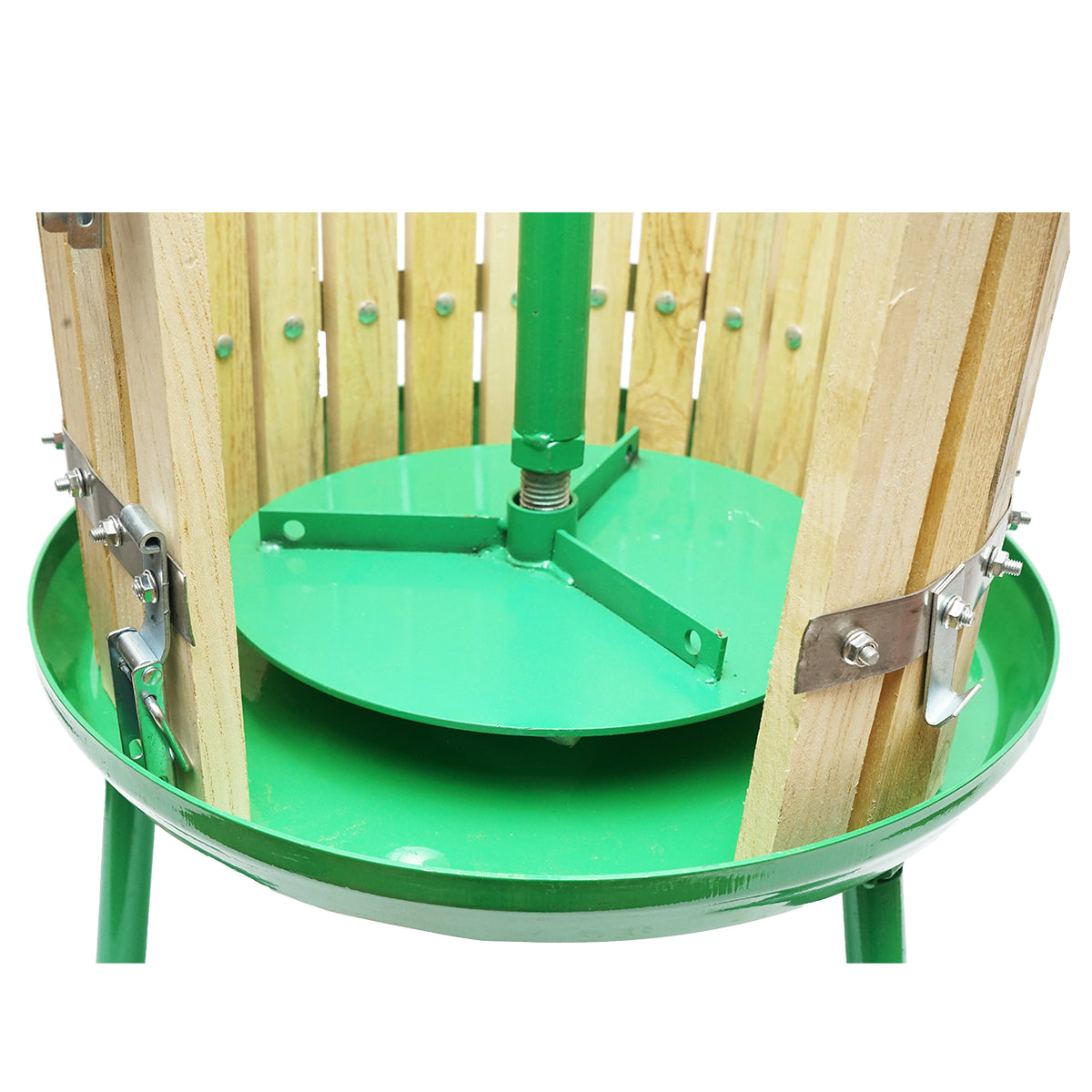 Torchio manuale in legno per uva, capacità 30 litri