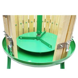 Torchio manuale in legno per uva, capacità 30 litri