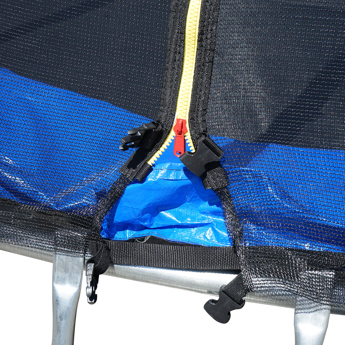 Trampolino 305 cm con scaletta e rete laterale, max 120 kg  Breckner Germany