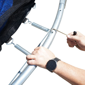 Trampolino 366 cm con scaletta e rete laterale, max 150 kg, Breckner Germany