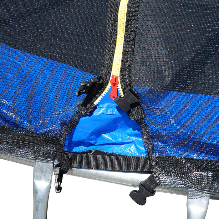 Trampolino 366 cm con scaletta e rete laterale, max 150 kg, Breckner Germany