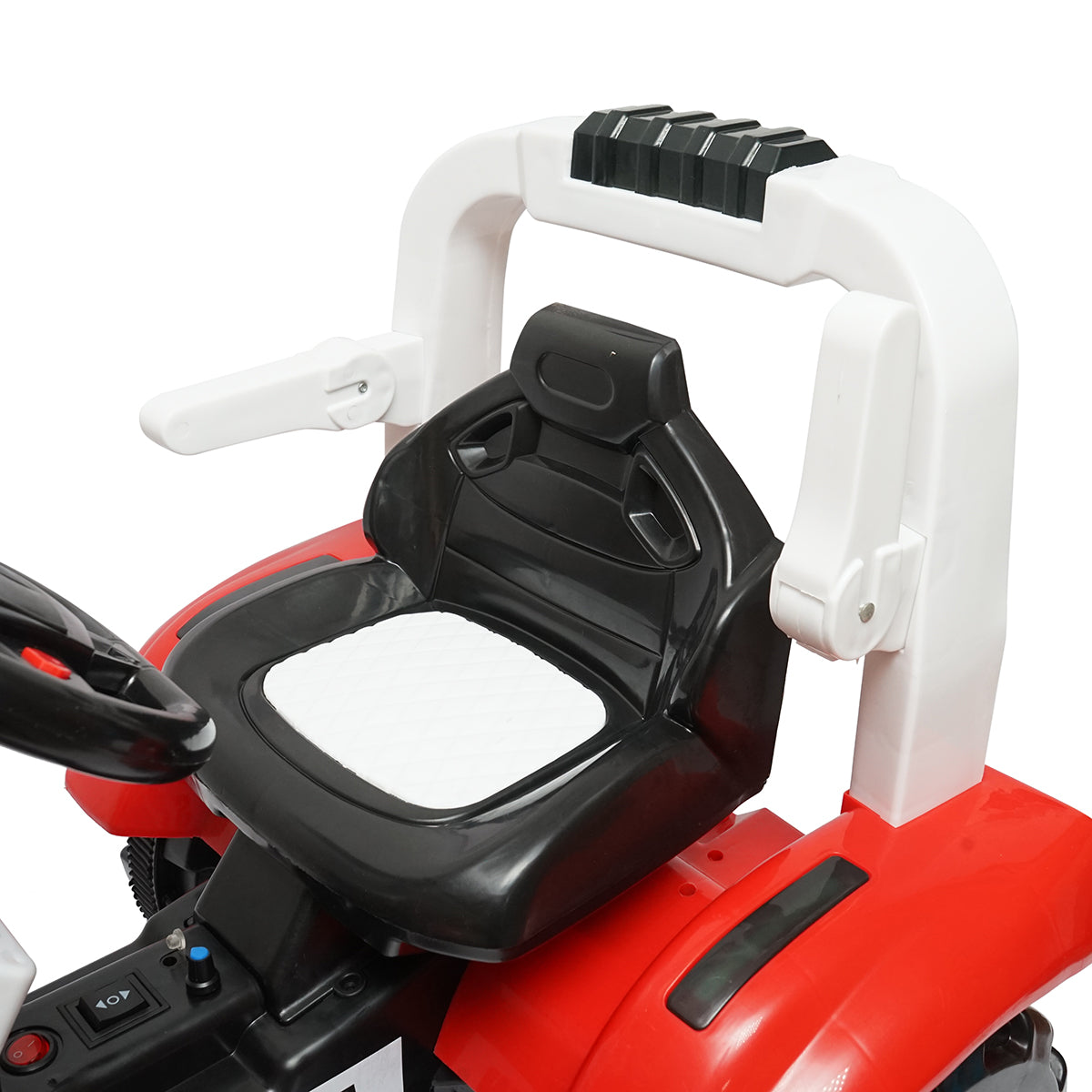 Trattore elettrico con rimorchio e batteria per bambini, giocattolo 3-6 anni Hello Baby