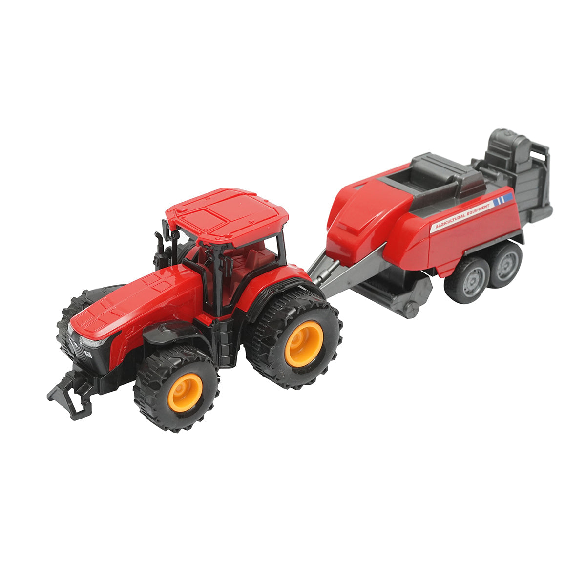 Trattore rosso con rimorchio, 304x85x83mm giocattolo per bambini +3 anni