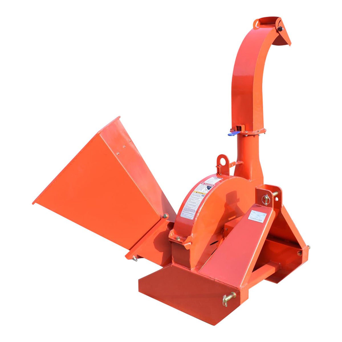 Trituratore di rami con attacco alla presa di forza del trattore PTO, potenza richiesta 18-50 CV, diametro massimo tronco 100 mm, tramoggia 400x420x600 mm, Cippatrice Biotrituratore a cardano per trattore, Breckner Germany